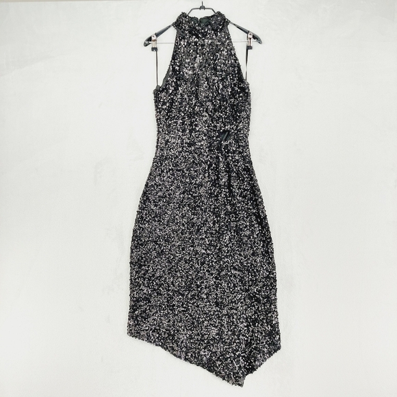 New Nordstrom CIEBON Signy Sequin Asymmetric Gown Dress P5689 - Picture 2 of 10